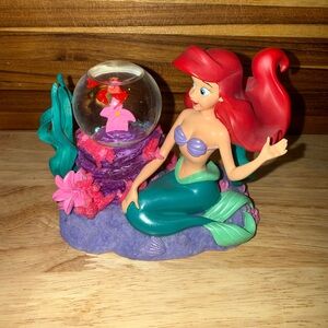 RARE Disney Store Ariel Little Mermaid Sebastian Globe Under Sea Collectable